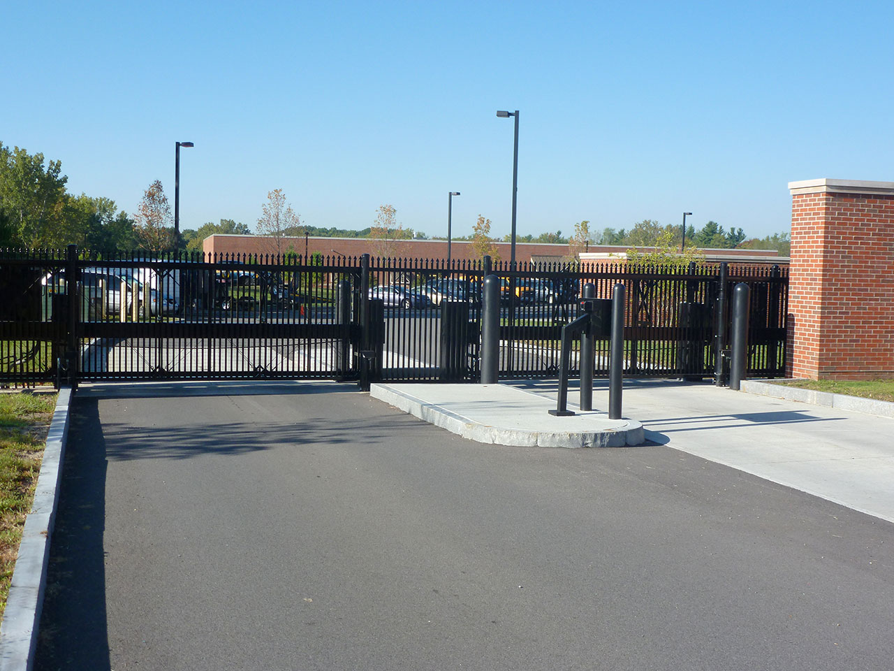 New York State Troop G headquarters security gate