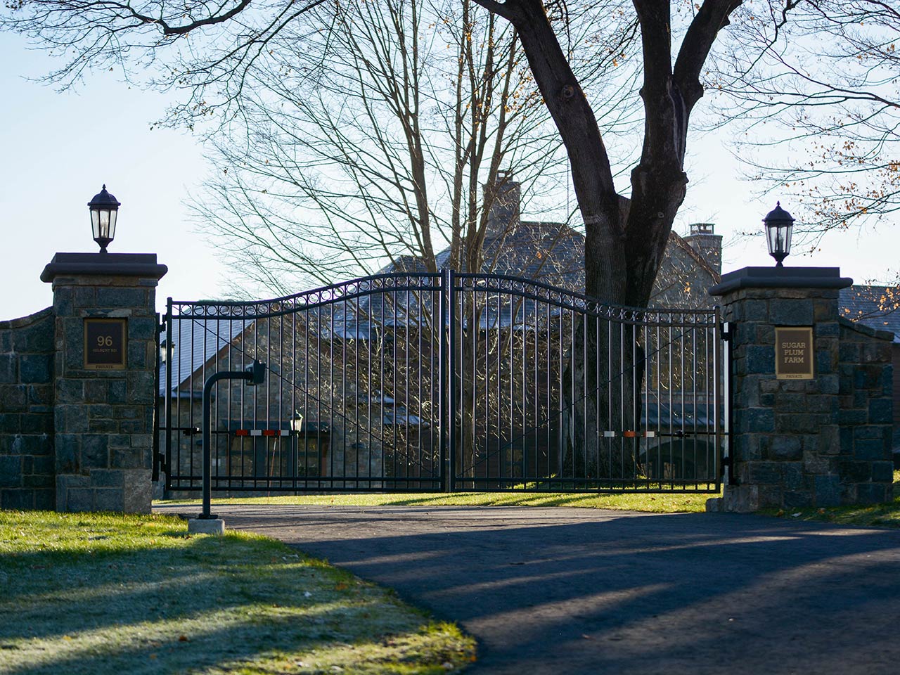 Sugar Plum Farm security gate